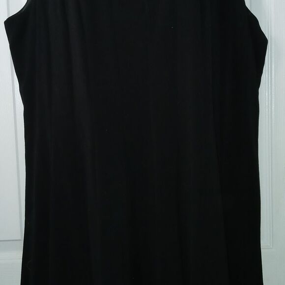 Calvin Klein Black Fit & Flare Knee Length Dress business career Sz 22W NWOT - Picture 3 of 9